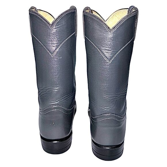 Justin Ropers Cowboy Women’s Gray Boots Size 5 C Pre-Owned L3506 Made In USA - Picture 3 of 9